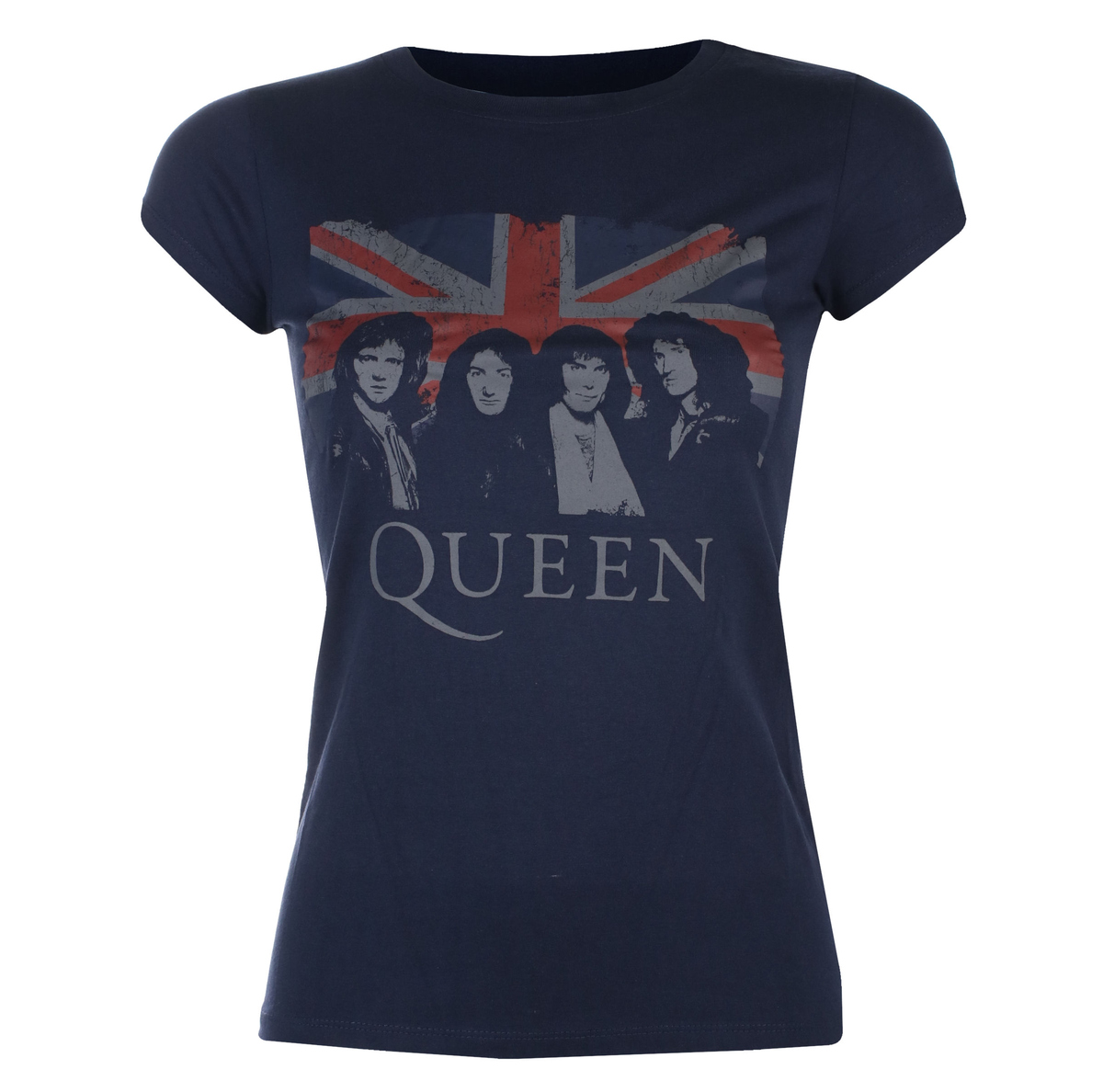 Women's Shirt Queen - Vintage Union Jack - ROCK OFF XL