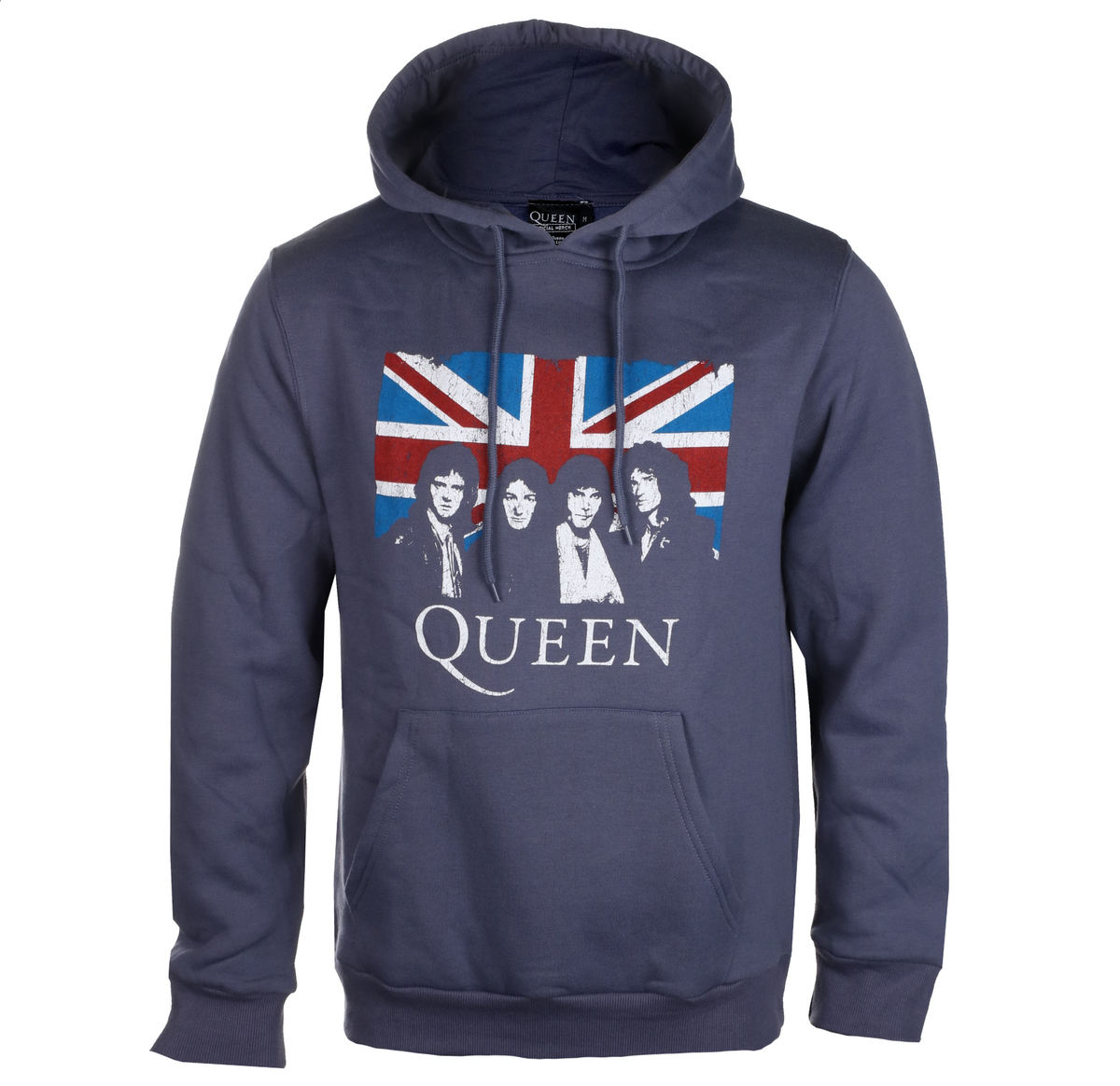 Hoodie Men's Queen - Vintage Union Jack - ROCK OFF XL