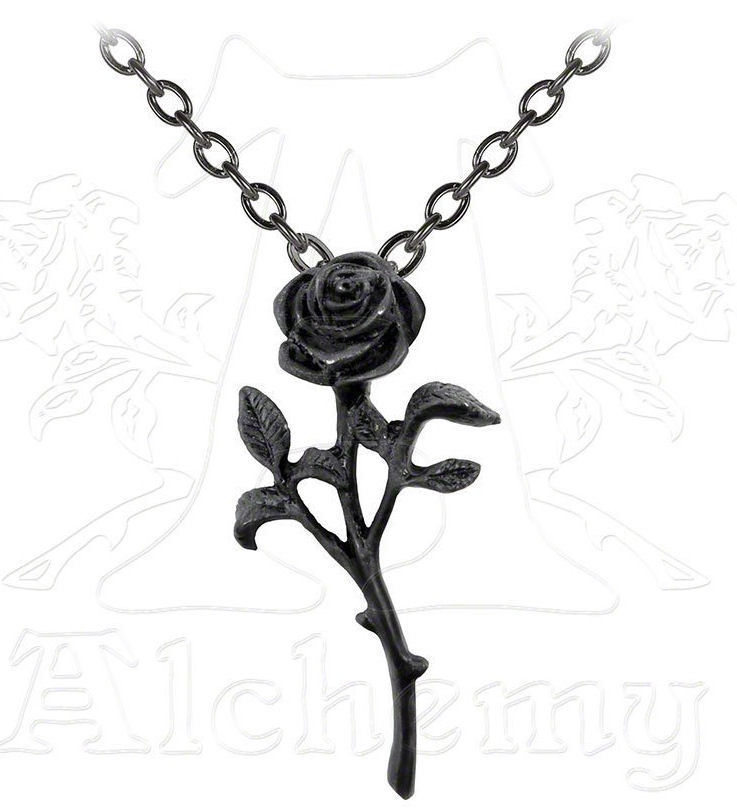 Necklace The Romance Of The Black Rose - ALCHEMY GOTHIC