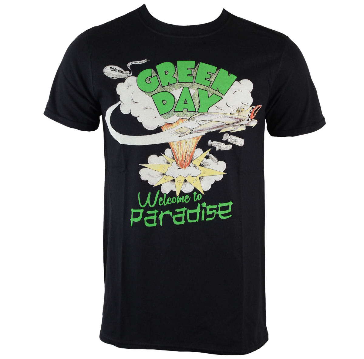 T-shirt Men Green Day - Welcome To Paradise - ROCK OFF M