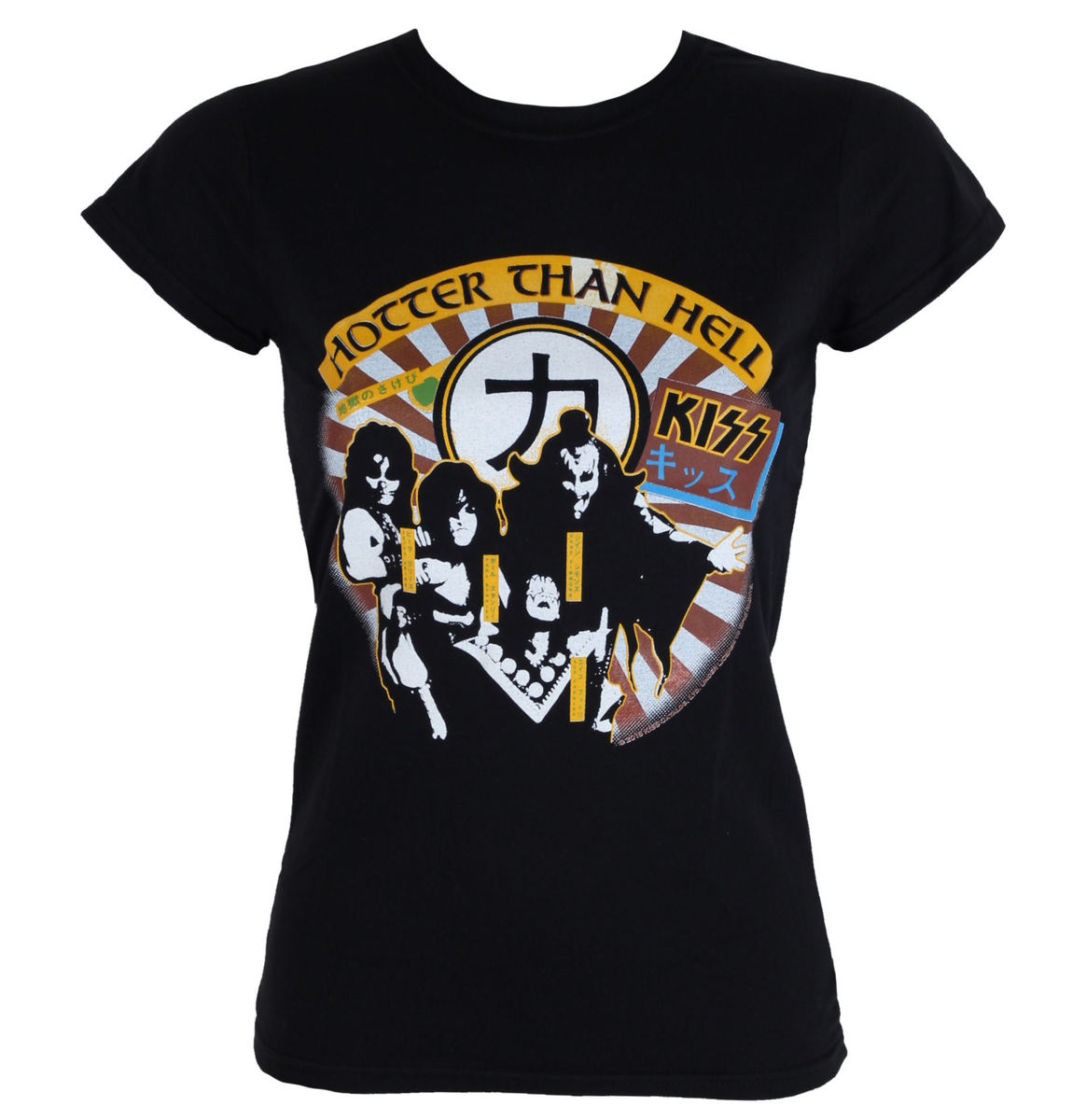 T-shirt Metal Women's Kiss - Hotter Than Hell - LOW FREQUENCY XL