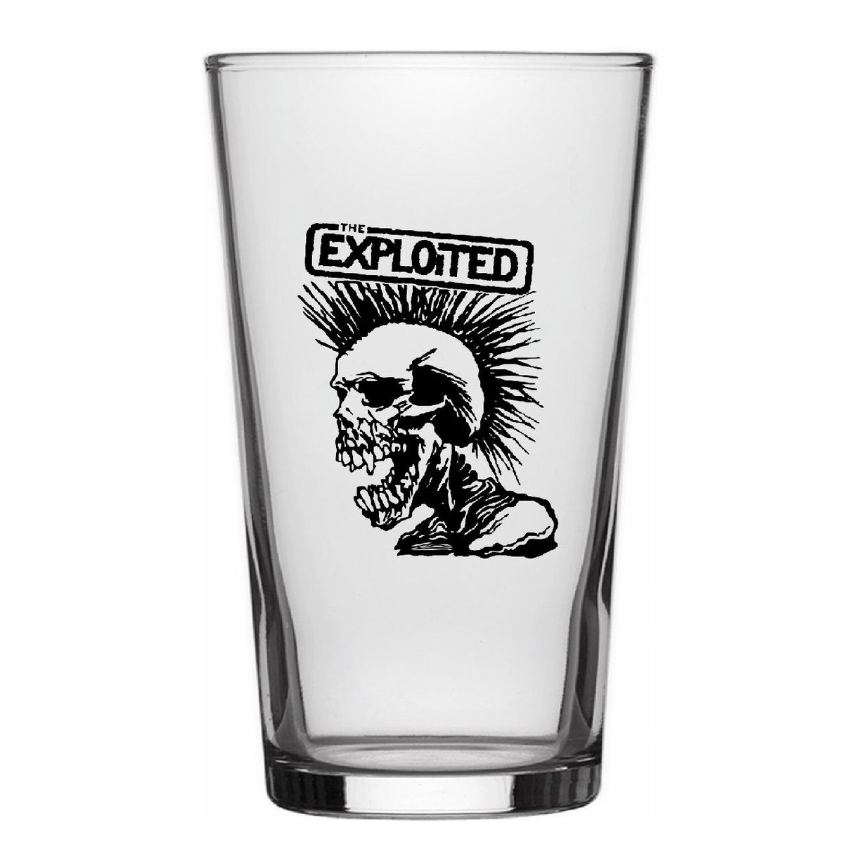 Glass EXPLOITED - SKULL - RAZAMATAZ