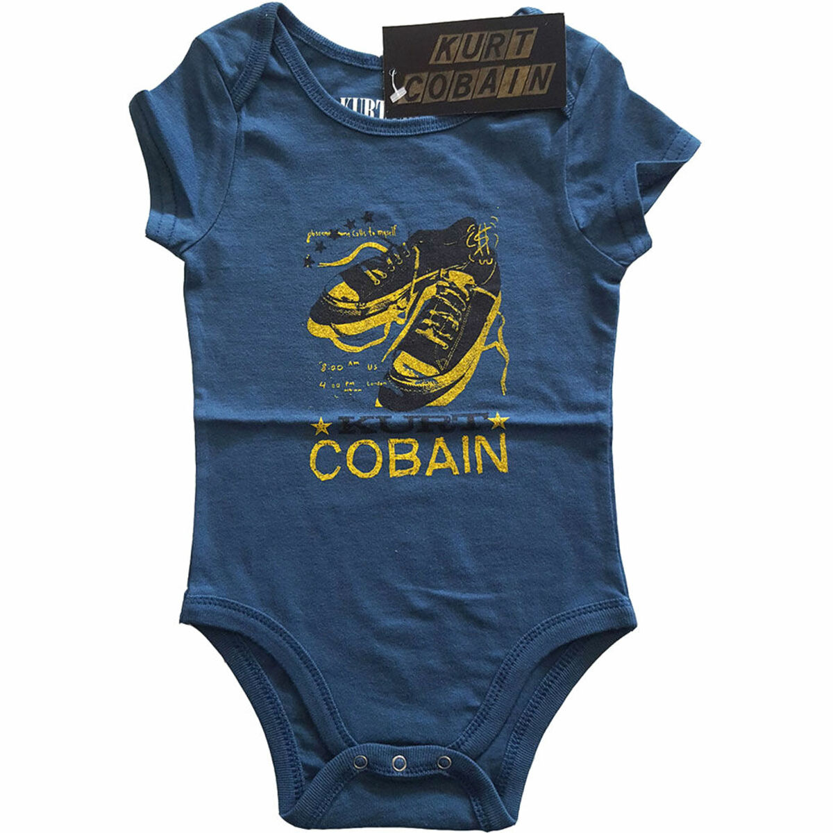 Children's Bodysuit Nirvana - Kurt Cobain - NAVY - ROCK OFF 12