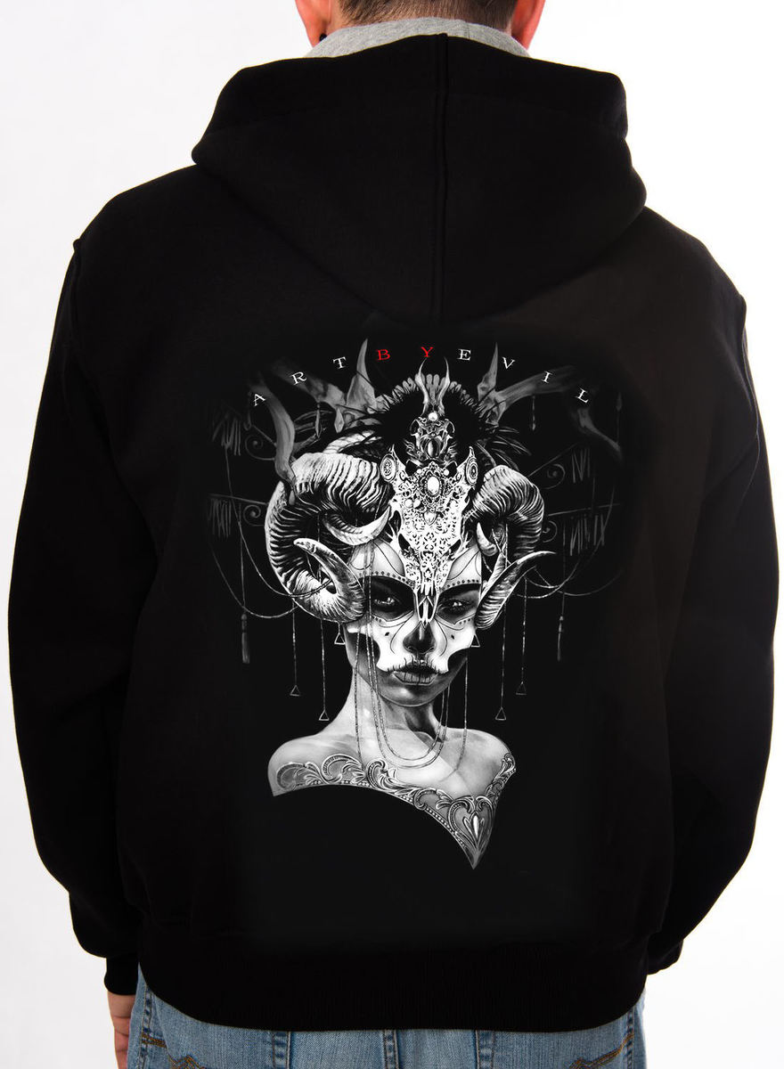 Hoodie Men's - Day Of The Dead - ART BY EVIL S