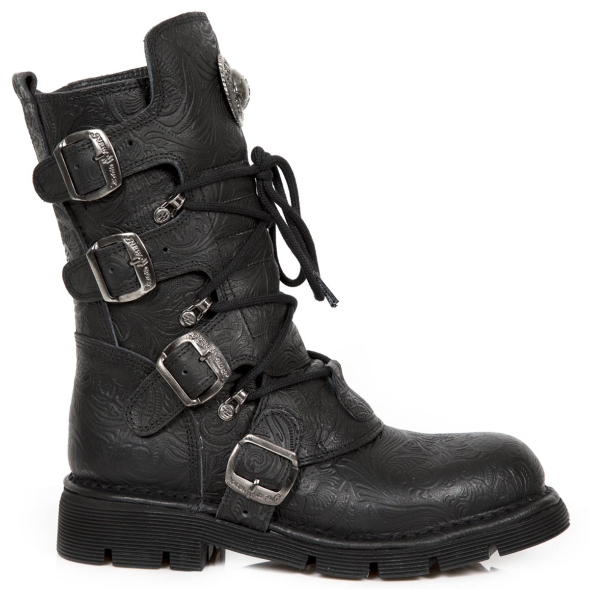 Boots NEW ROCK - VINTAGE FLOWER NEGRO 46