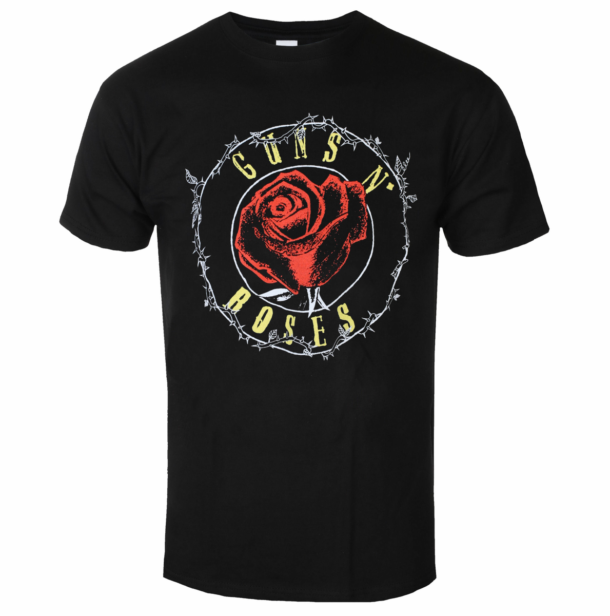 Men's T-shirt Guns N' Roses - Rose Circle Paradise City - BLACK - ROCK OFF XL