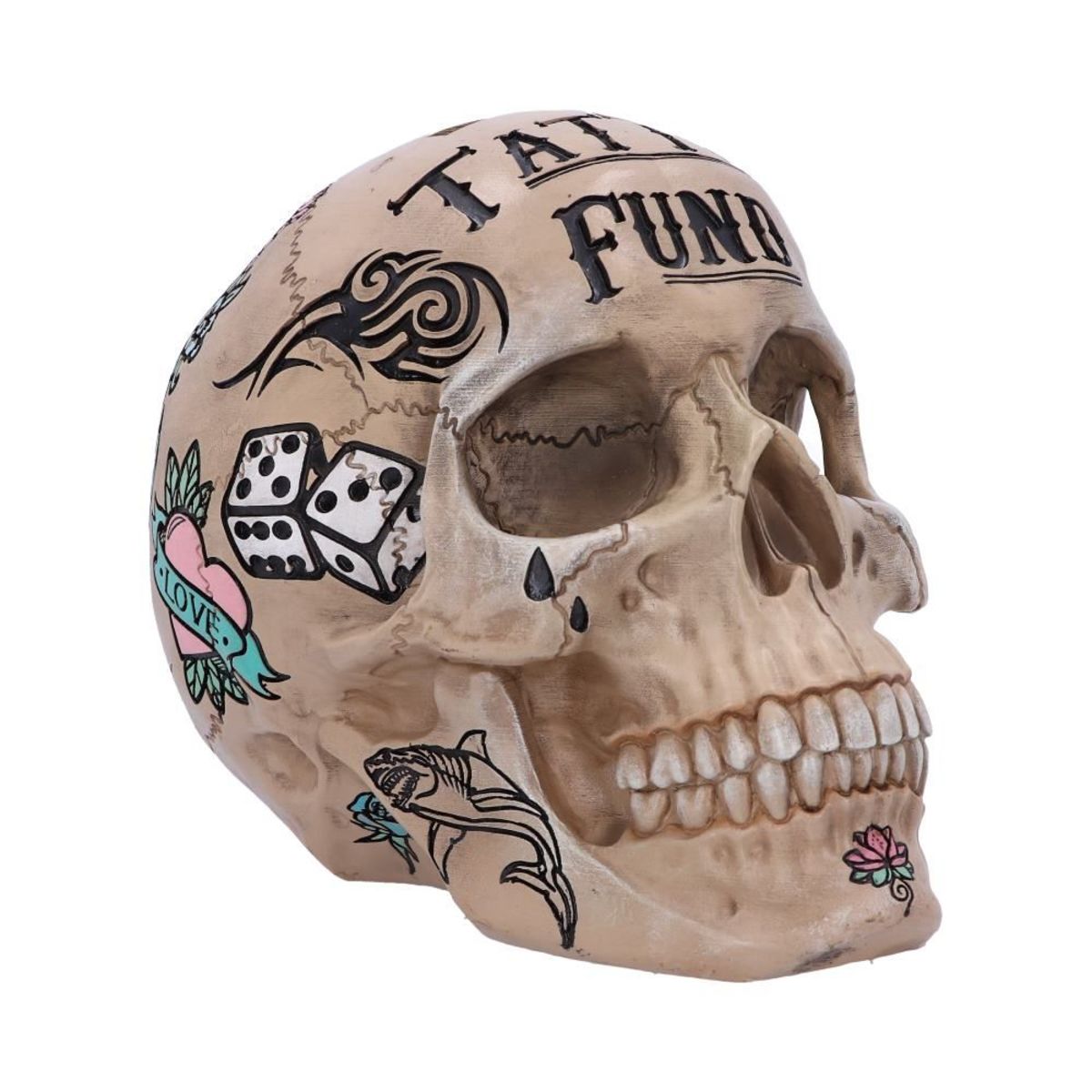 Decoration (money Box) Tattoo Fund - Bone