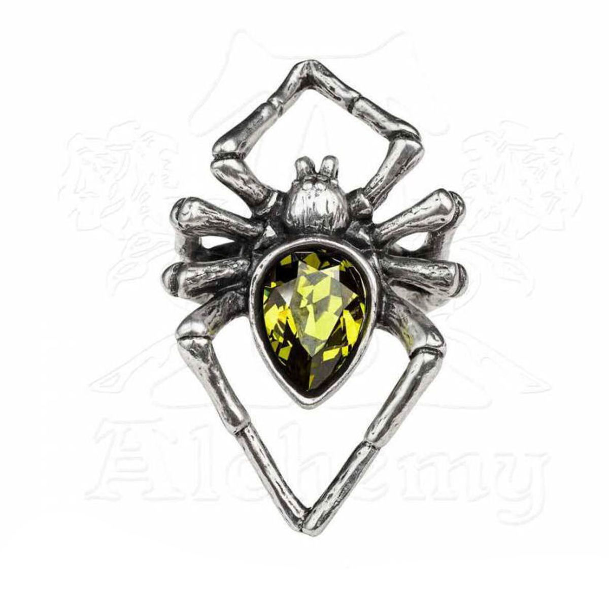 Ring ALCHEMY GOTHIC - Emerald Venom L