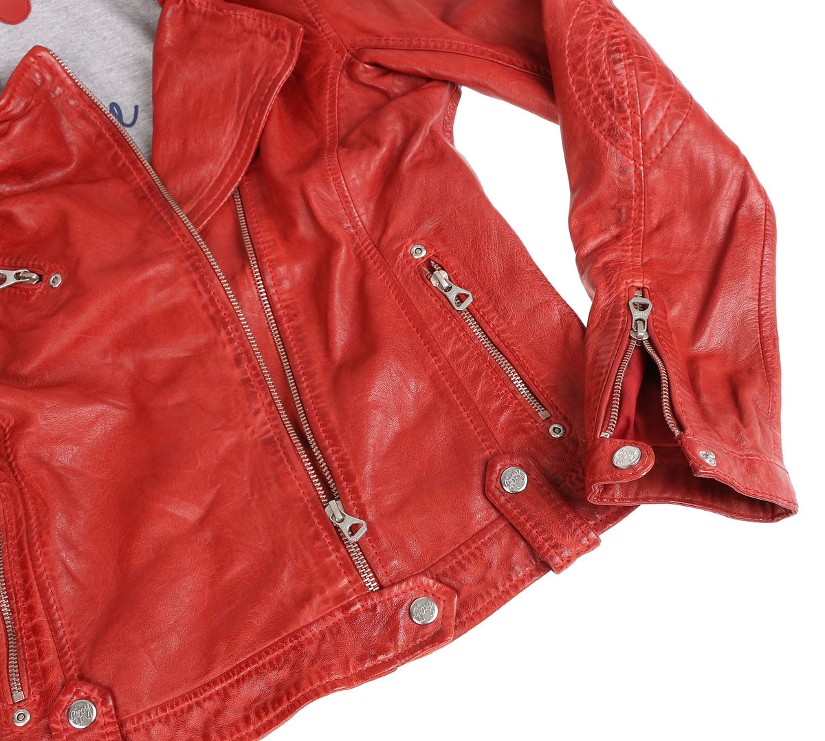 Women's Jacket (metal Jacket) GGFamos LAMAXV - Red XS