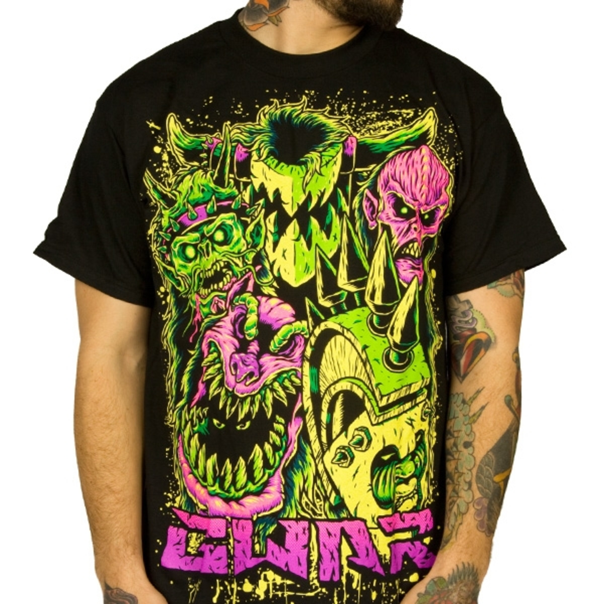 T-shirt Metal Men's Gwar - Faces - INDIEMERCH L