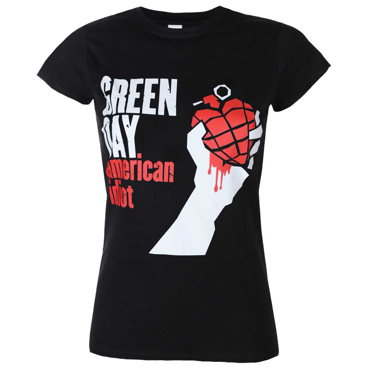 T-shirt Metal Women's Green Day - American Idiot - ROCK OFF XS